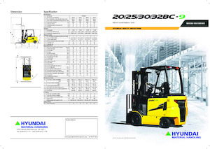 Челни вилични електрокари Hyundai 32BC-9