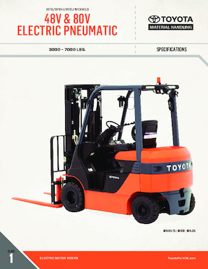 Челни вилични електрокари Toyota 8FBH25