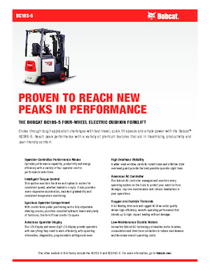Челни вилични електрокари Bobcat BC18S-5