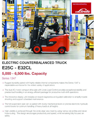 Челни вилични електрокари Linde E25C