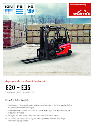 Челни вилични електрокари Linde E25L