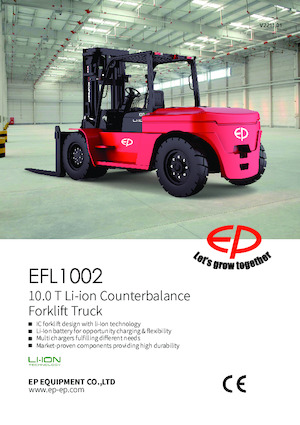 Челни вилични електрокари EP EFL1002