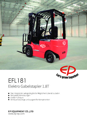 Челни вилични електрокари EP EFL181