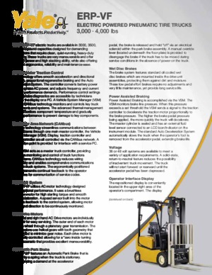 Челни вилични електрокари Yale ERP035VF