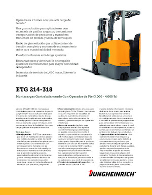 Челни вилични електрокари Jungheinrich ETG 214