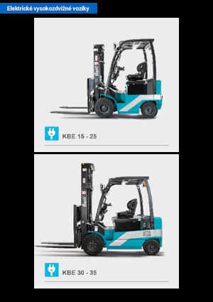 Челни вилични електрокари Baoli KBE 30