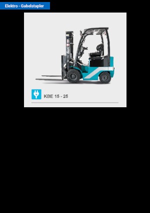 Челни вилични електрокари Baoli KBE 25