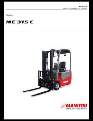 Челни вилични електрокари Manitou ME 315 C