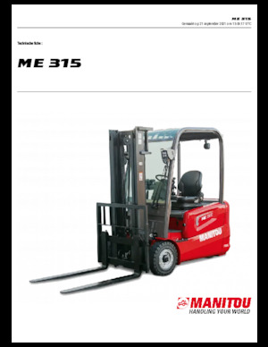 Челни вилични електрокари Manitou ME 315