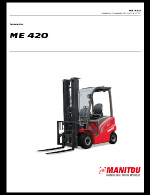 Челни вилични електрокари Manitou ME 420