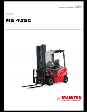 Челни вилични електрокари Manitou ME 425 C