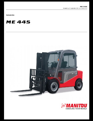 Челни вилични електрокари Manitou ME 445