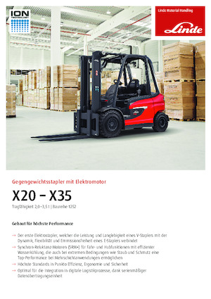 Челни вилични електрокари Linde X25