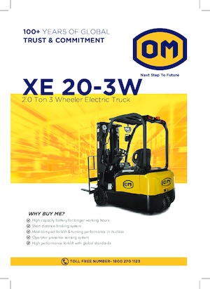 Челни вилични електрокари OM XE20 3W