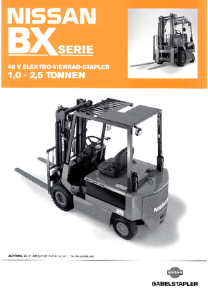 Челни вилични електрокари Nissan FP 01 L 10 U