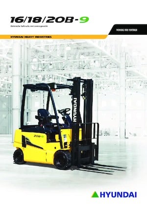 Челни вилични електрокари Hyundai 16B-9