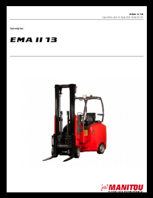 Челни вилични електрокари Manitou EMA II 13