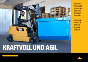 Челни вилични електрокари Caterpillar EP16AN