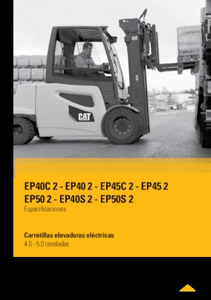 Челни вилични електрокари Caterpillar EP50 2