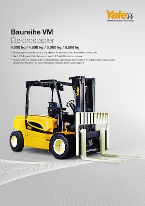 Челни вилични електрокари Yale ERP 55 VM