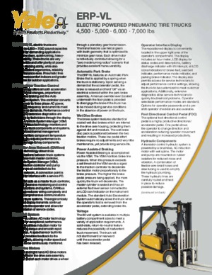 Челни вилични електрокари Yale ERP060VL