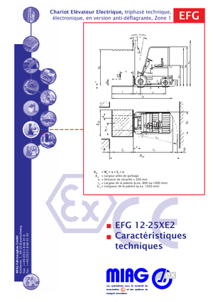 Електрически взривозащитени мотокари EX Miag EFG 35 XE 2