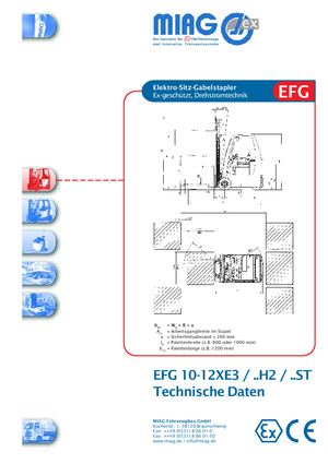 Електрически взривозащитени мотокари EX Miag EFG 12 XE 3