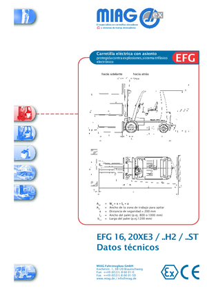 Електрически взривозащитени мотокари EX Miag EFG 20 XE 3