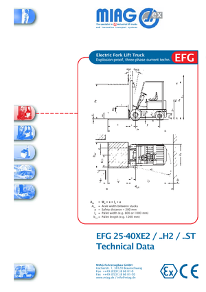 Електрически взривозащитени мотокари EX Miag EFG 35 XE 2
