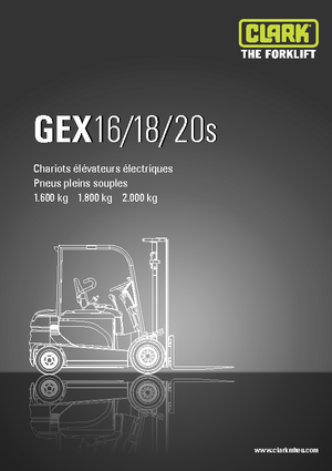 Челни вилични електрокари Clark GEX18