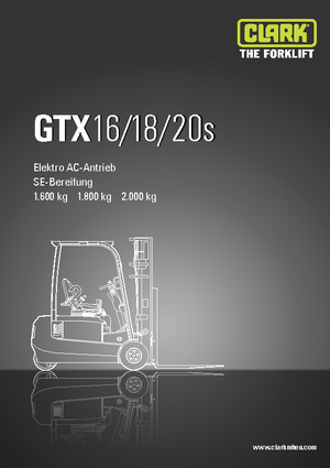 Челни вилични електрокари Clark GTX20 s