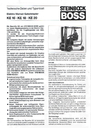 Челни вилични електрокари Steinbock KE 16-50