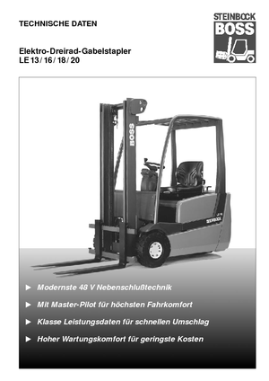 Челни вилични електрокари Steinbock LE 20-66