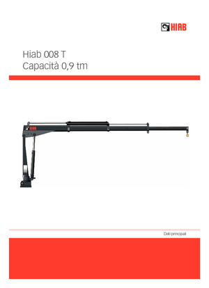 Електрични товарни кранове Hiab 008 T-0 ELT