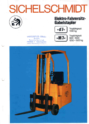 Челни вилични електрокари Sichelschmidt M 7-10