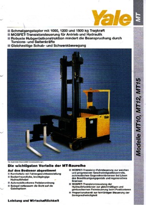 Електрически странични товарачи Yale MT 12