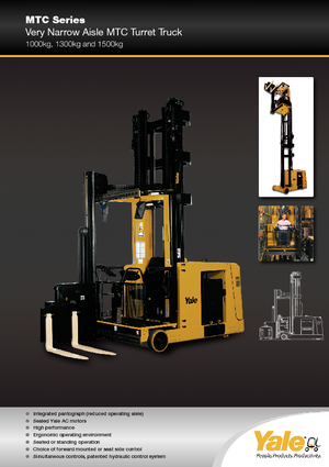 Електрически странични товарачи Yale MTC15 SWB
