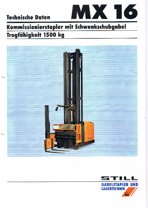 Електрически странични товарачи Still-Wagner MX 16