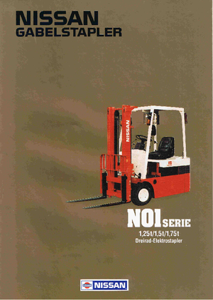 Челни вилични електрокари Nissan N 01 L 15 U