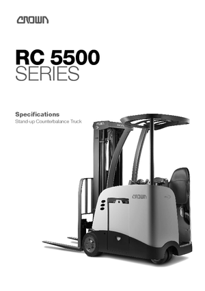 Челни вилични електрокари Crown RC 5535 1.5
