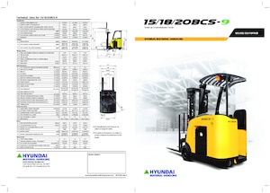 Електрически високоповдигачи Hyundai 20 BCS-9