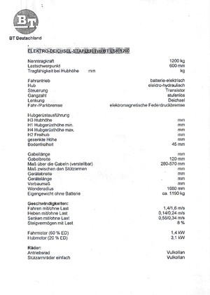 Електрически високоповдигачи BT LSR 1200