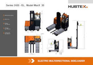 Електрически странични товарачи Hubtex MaxX 30 EL
