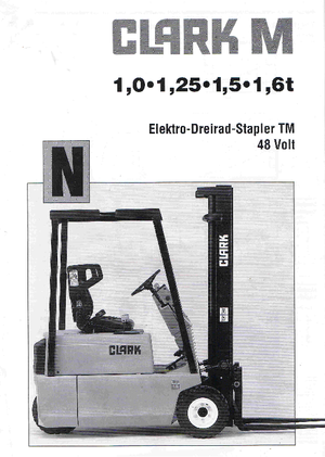 Челни вилични електрокари Clark TM 15 N