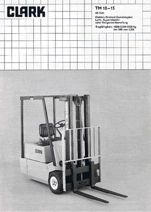 Челни вилични електрокари Clark TM 15