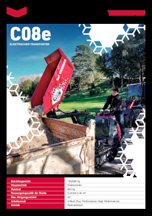 Електрически верижни самосвали Yanmar C08e