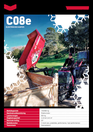 Електрически верижни самосвали Yanmar C08e