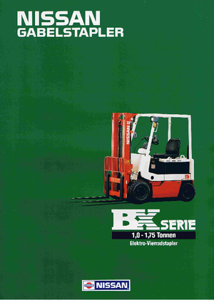 Челни вилични електрокари Nissan UM 01 L 15 U