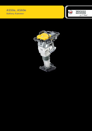 Електрически вибротрамбовки Wacker Neuson AS60e 