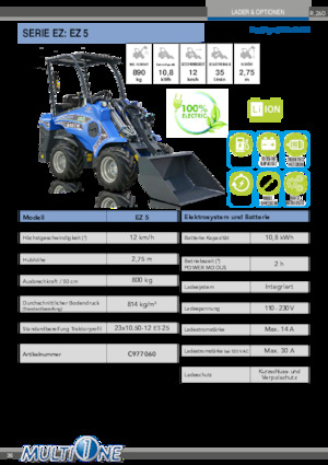 Електрически колесни товарачи Multione EZ 5 